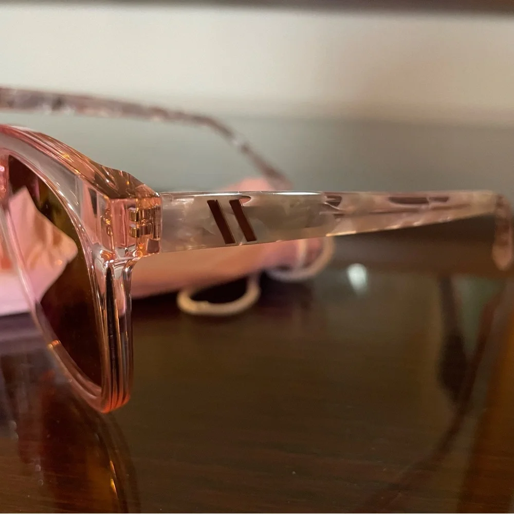 Blenders Transparent Pink Sunglasses with Rose Lenses